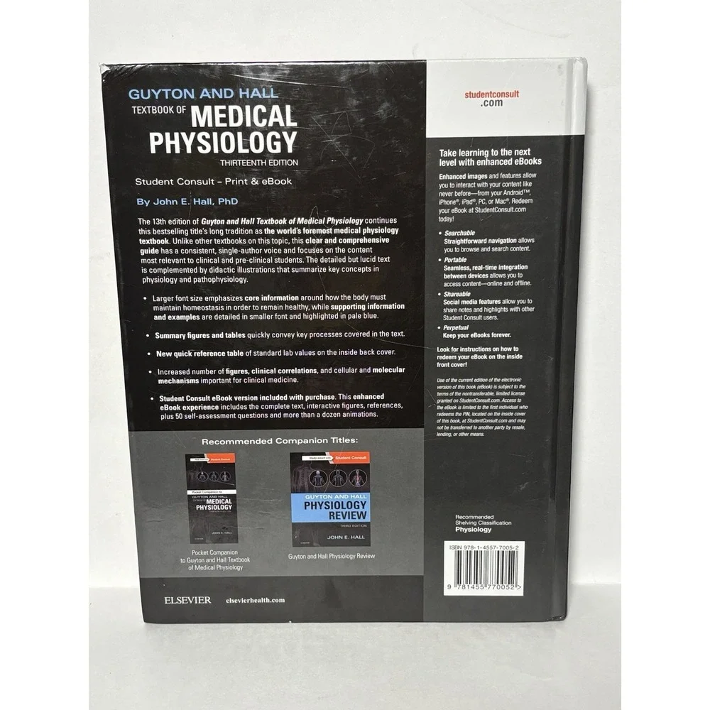 Guyton & Hall Textbook of Medical Physiology 13th Edition John E. Hall Hardcover